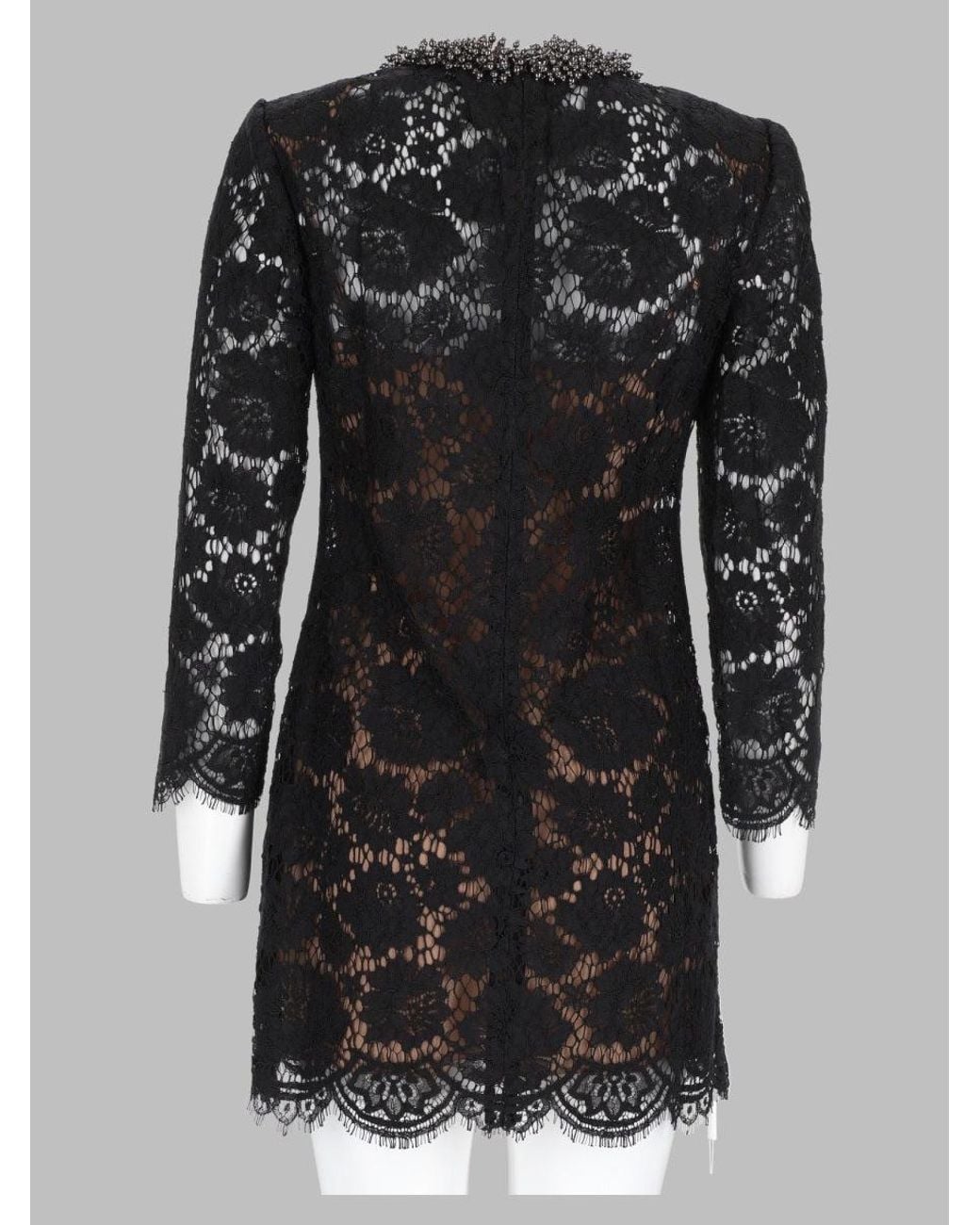 Self-Portrait Black Inspired Embroidered Mini Dress