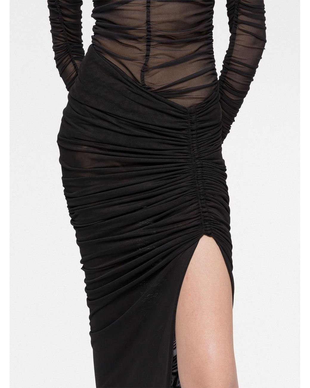 Az Factory By Ester Manas Black Side Slit Long Skirt