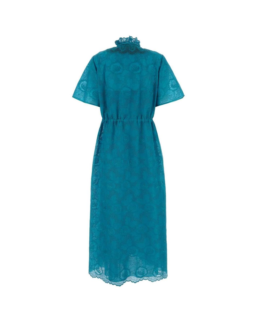 Valentino Garavani Blue Lace Dress