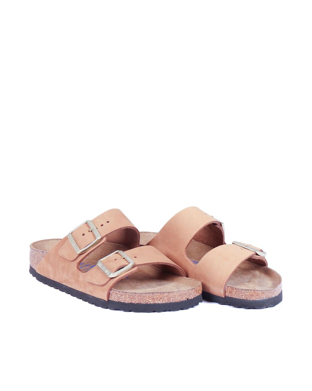Birkenstock Pink Arizona Sfb Mink, Nubuck Leather, S