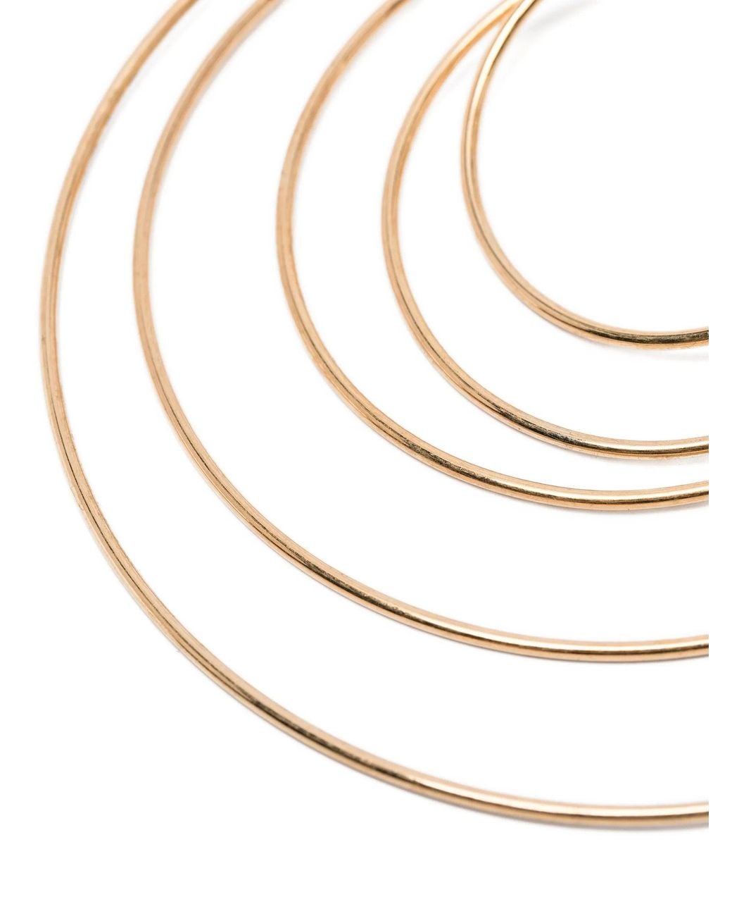 Panconesi White Pierced Serpent Hoops Large