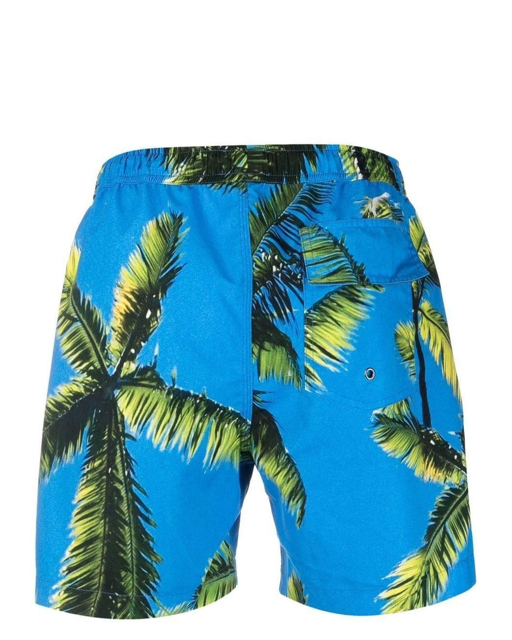 BLUE SKY INN Blue Palm Tree-print Swim Shorts for men