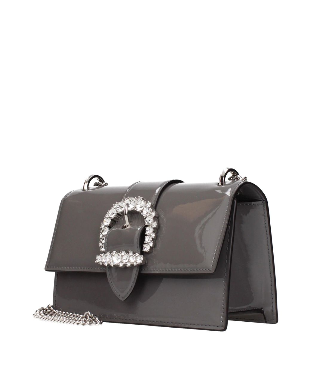 Jimmy Choo Gray Shoulder Bags Cheri Painting/ Storm
