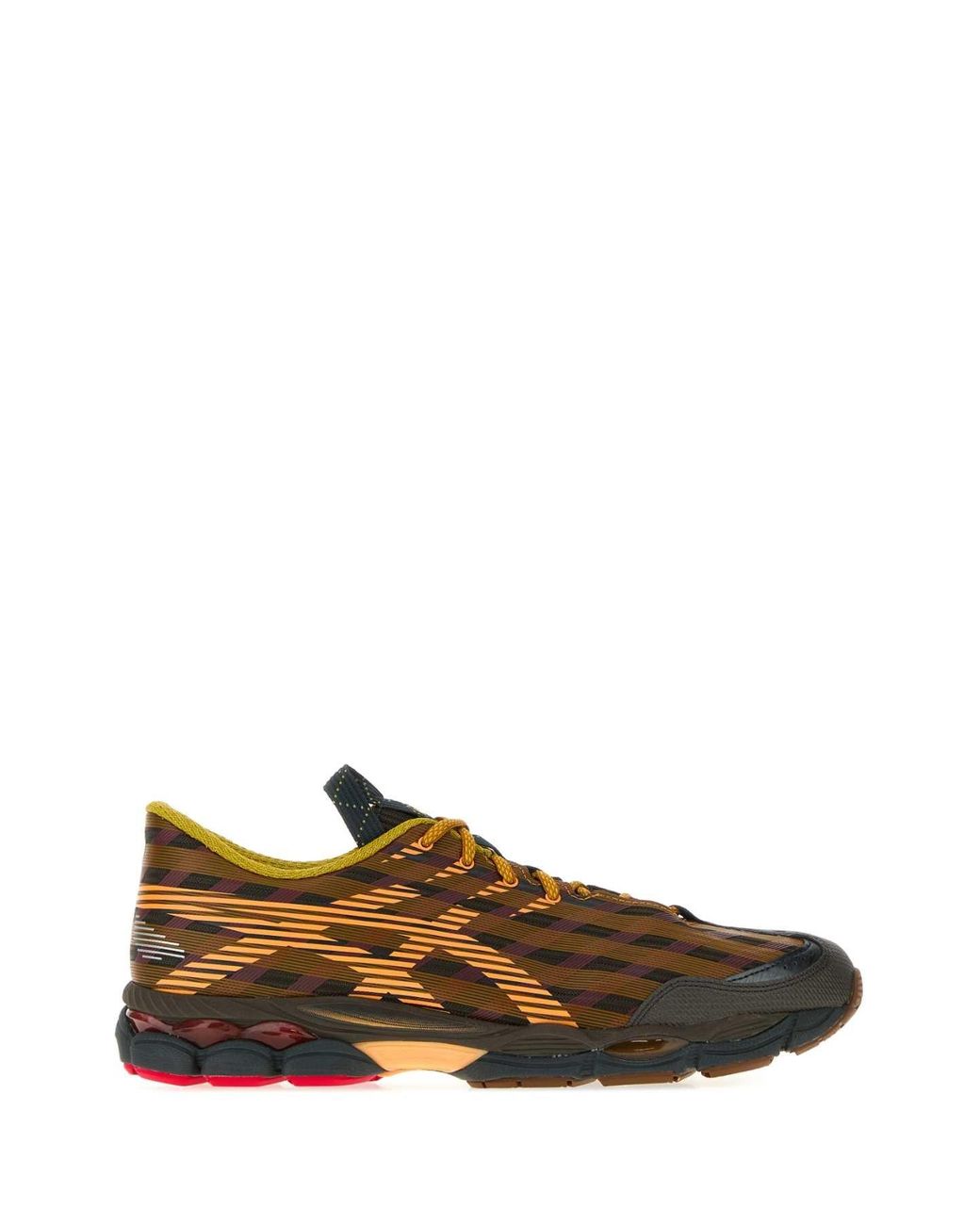 Asics Brown Gel-Sj33 Synthetic Fiber Sneakers