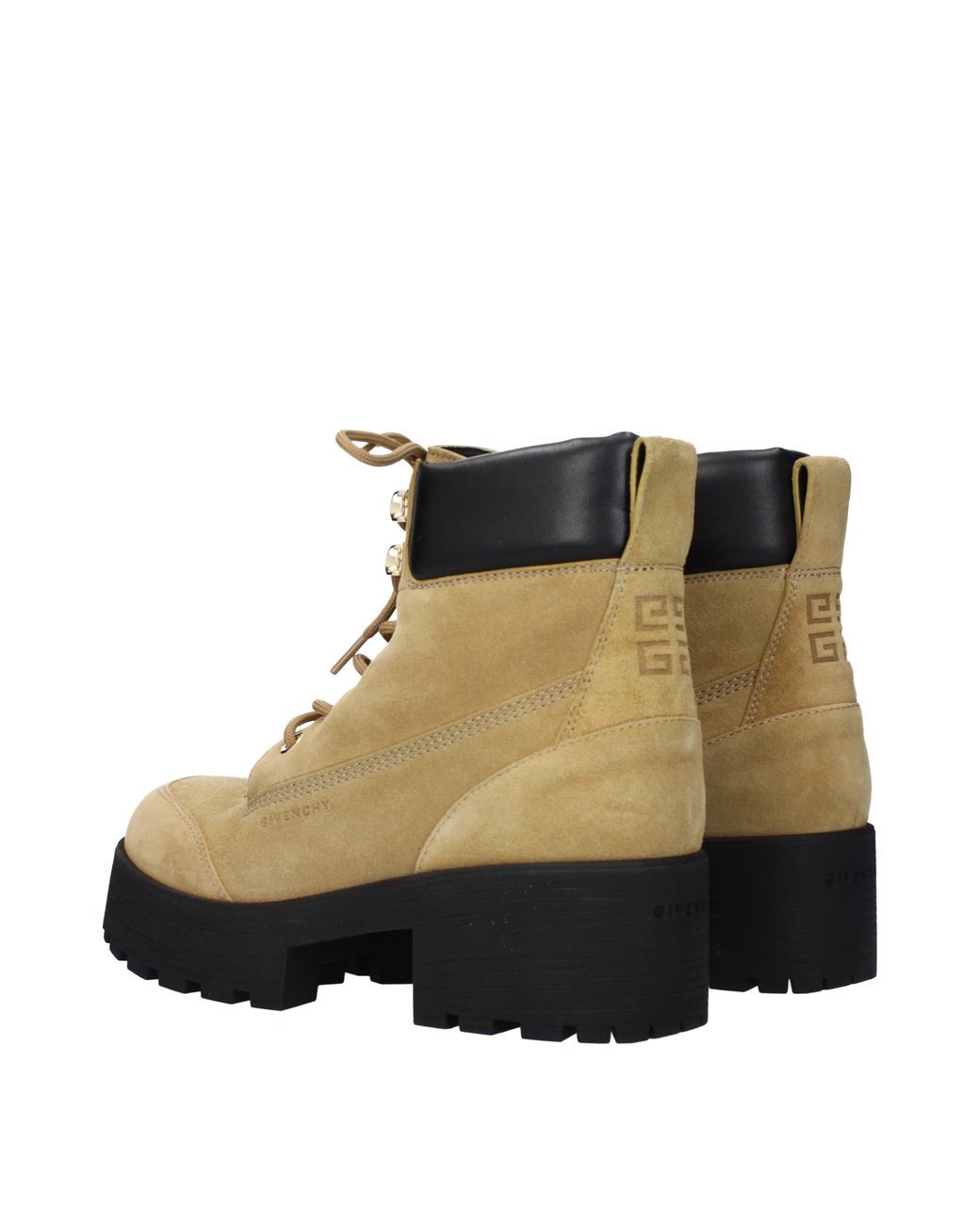 Givenchy Multicolor Trekker Boots/Hazelnut Suede