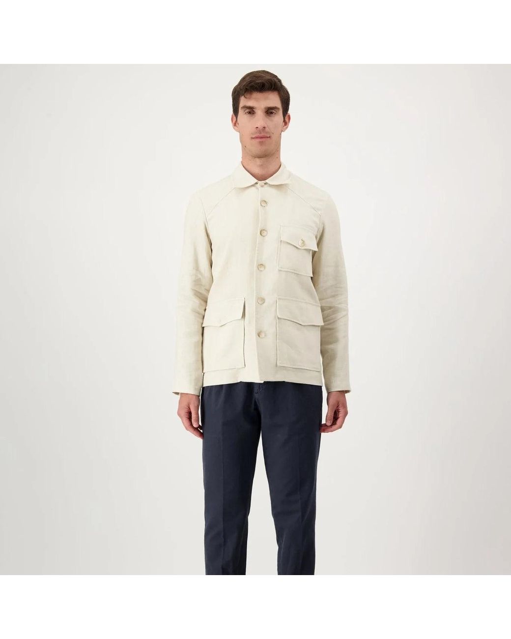 AUTORE White Linen Jacket