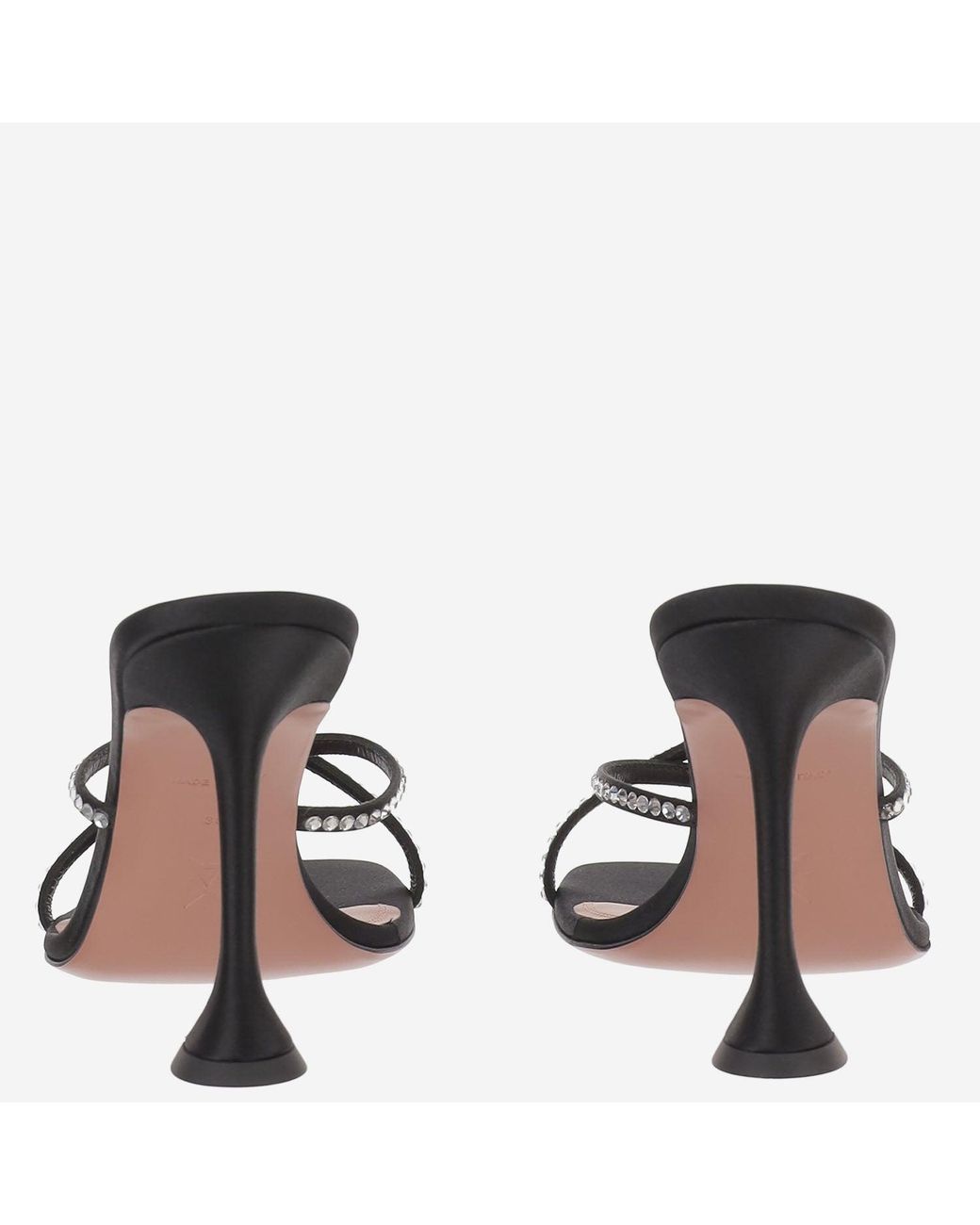 AMINA MUADDI Metallic Sandals Sally Satin