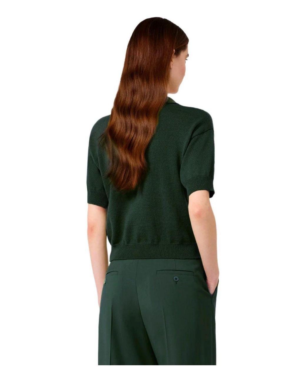 Weekend by Maxmara Green Albero Polo Shirt