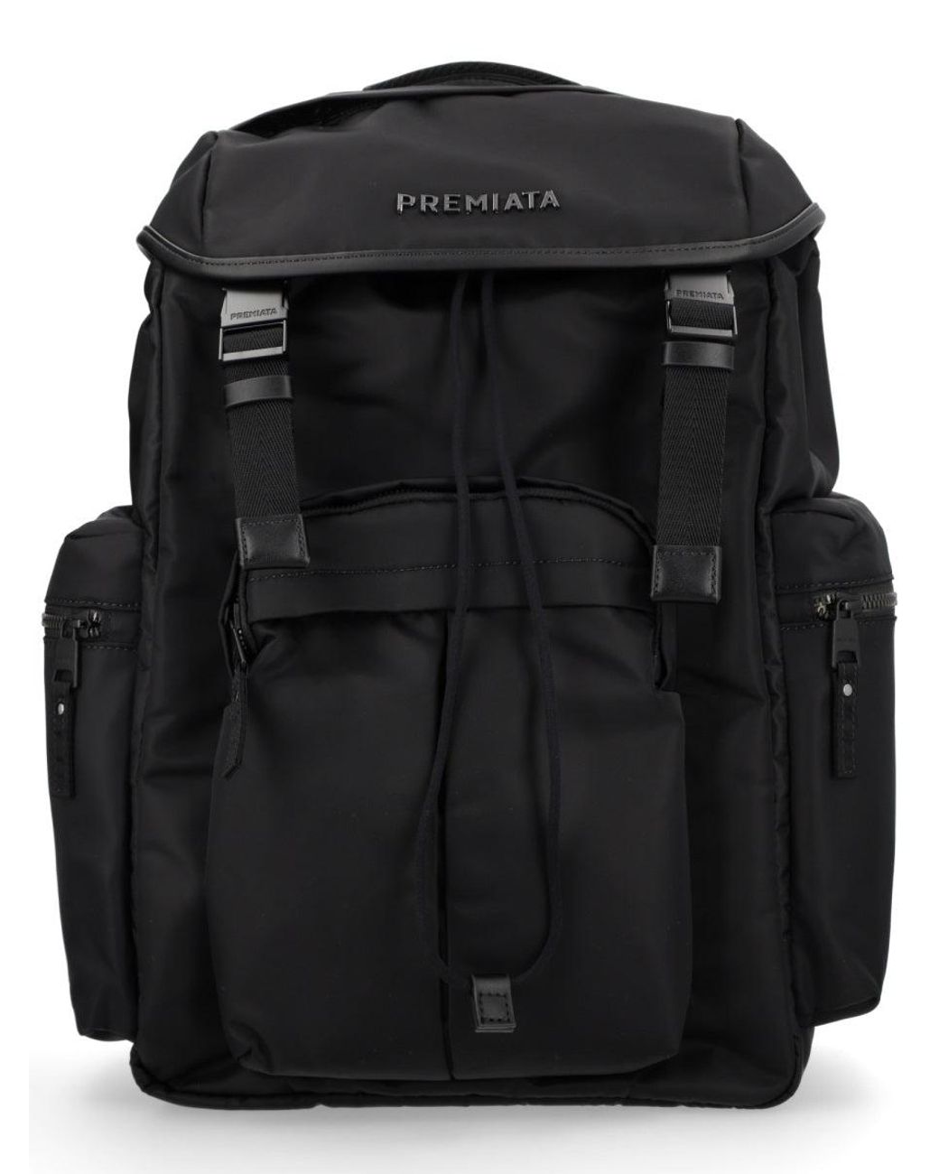 Premiata Black Booker Logo-Print Backpack for men