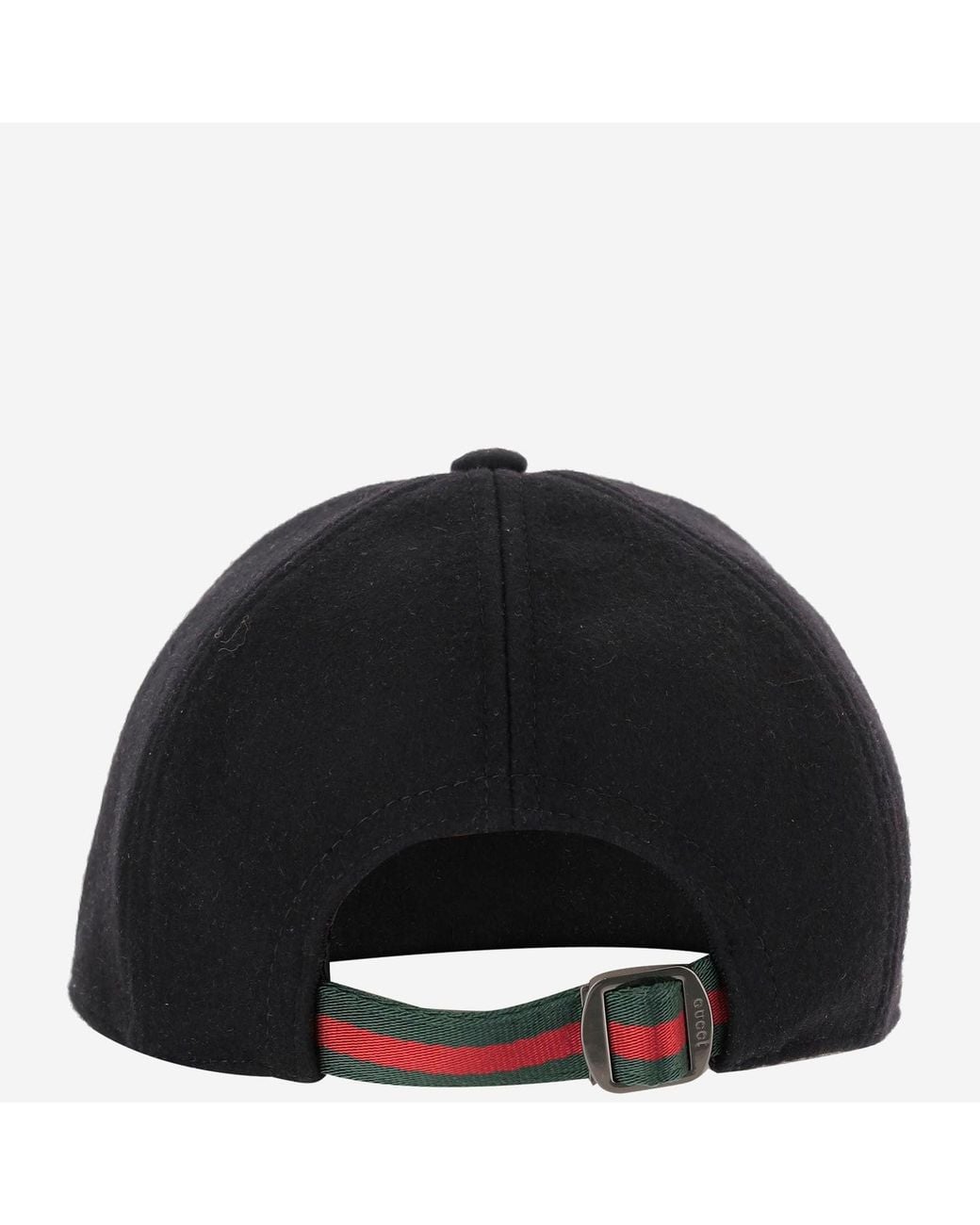 Gucci Black Wool Baseball Cap