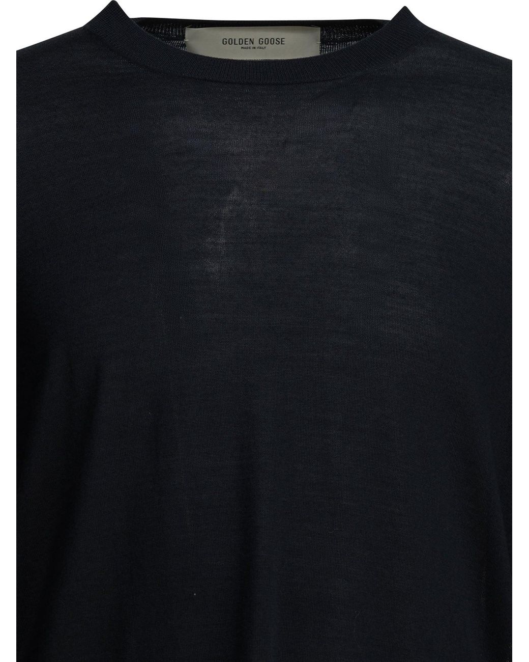 Golden Goose Deluxe Brand Blue Wool Crew Neck Sweater