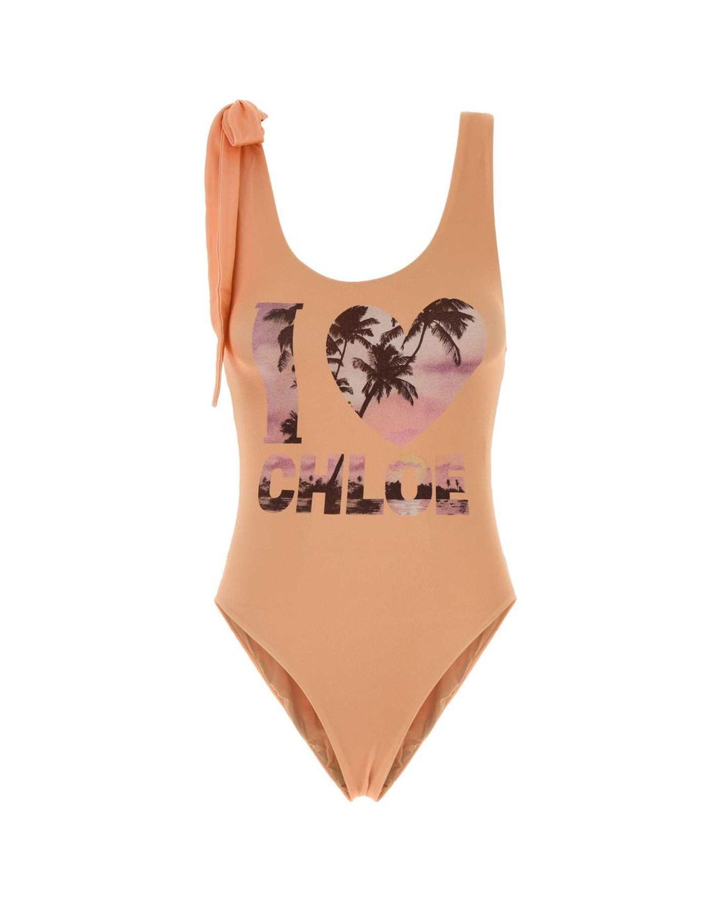 Chloé Pink Stretch Nylon Swimsuit