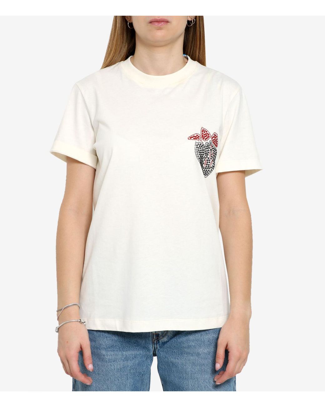 MSGM White T Shirts And Polos