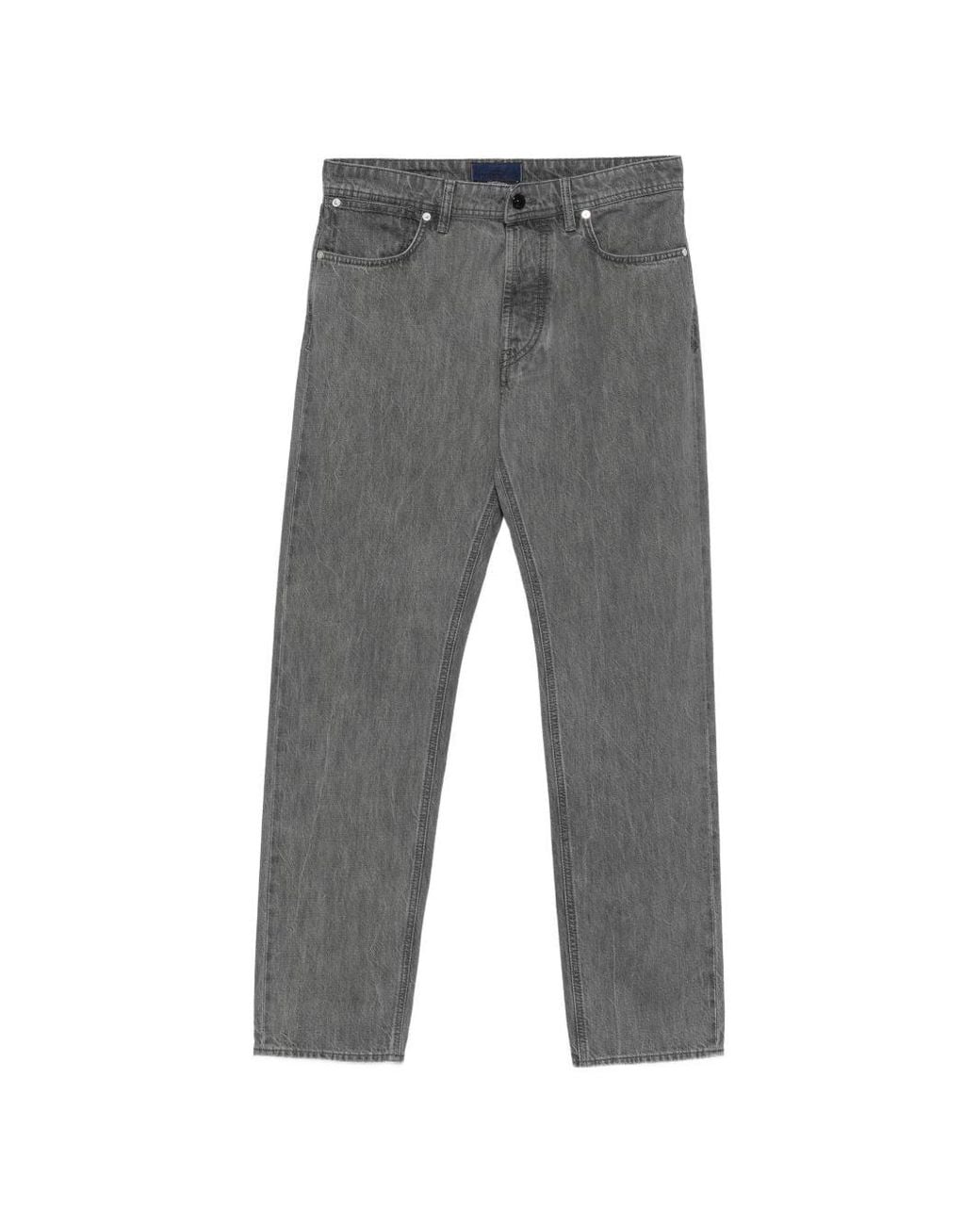 Stone Island Gray Denim Cotton Jeans for men
