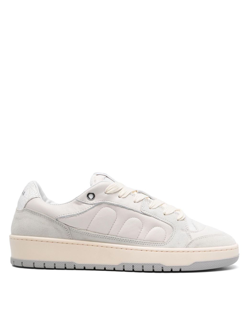 Santha White Calf Suede Leather Sneakers for men