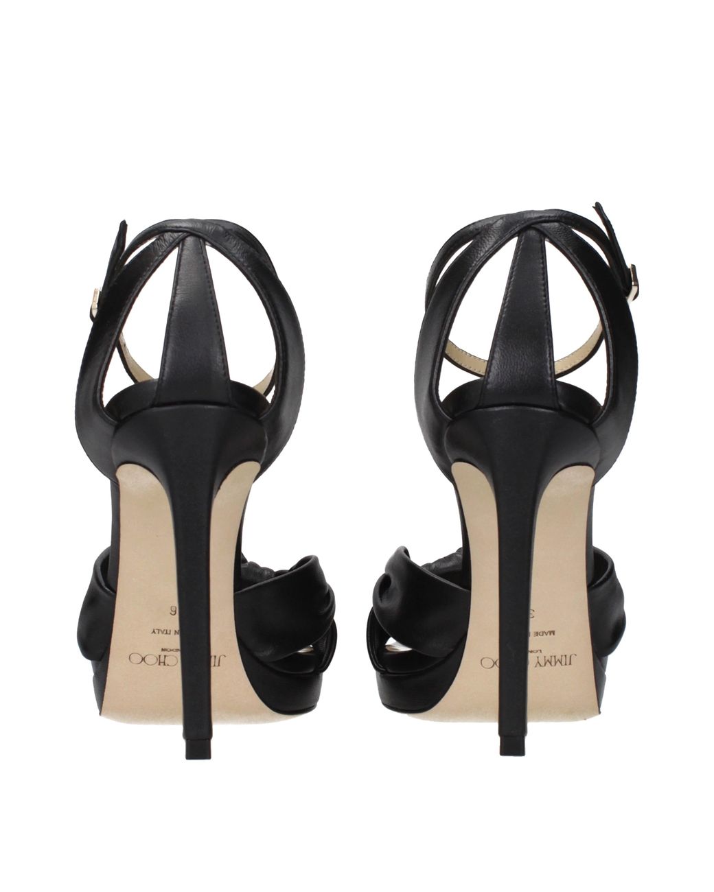 Jimmy Choo Black Sandals Skinned