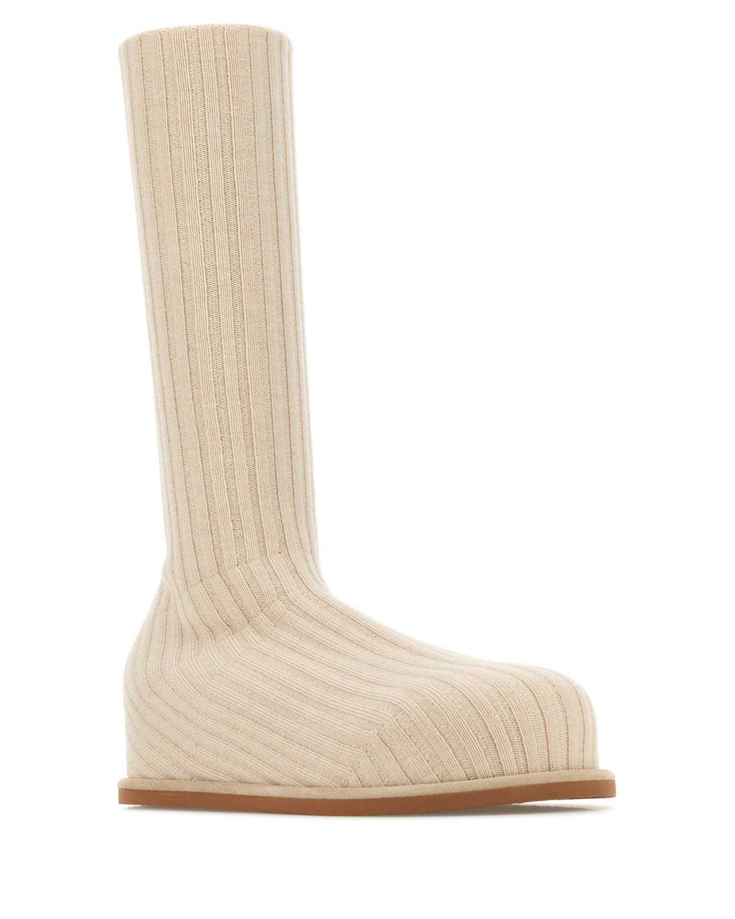 AMINA MUADDI Natural Sand Fabric Veneda Boots