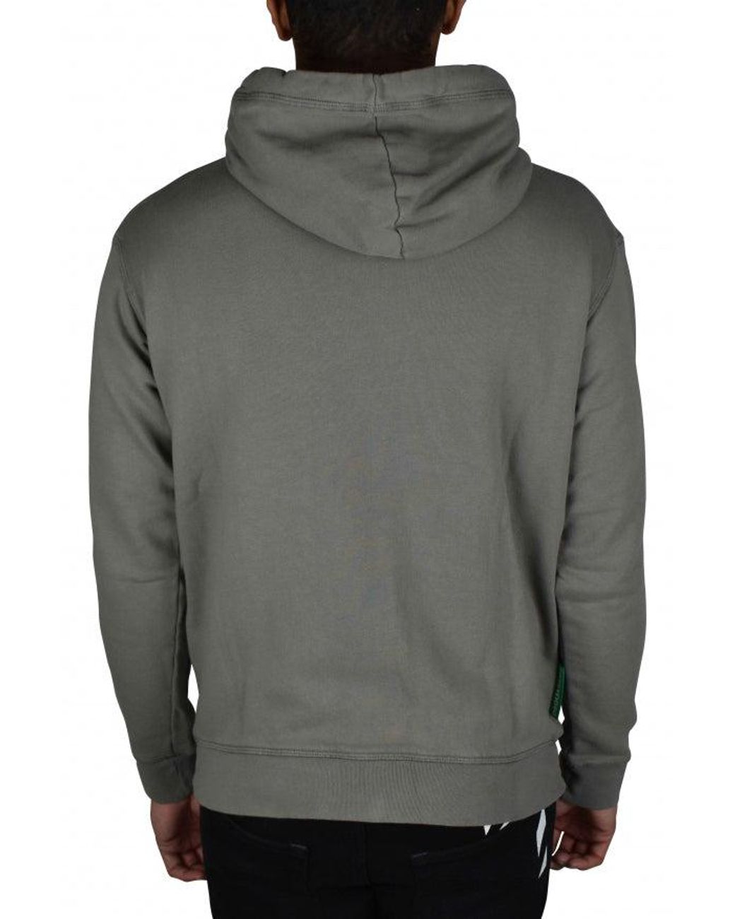DSquared² Gray Cotton Hooded Sweatshirt With Inspirational Inscription