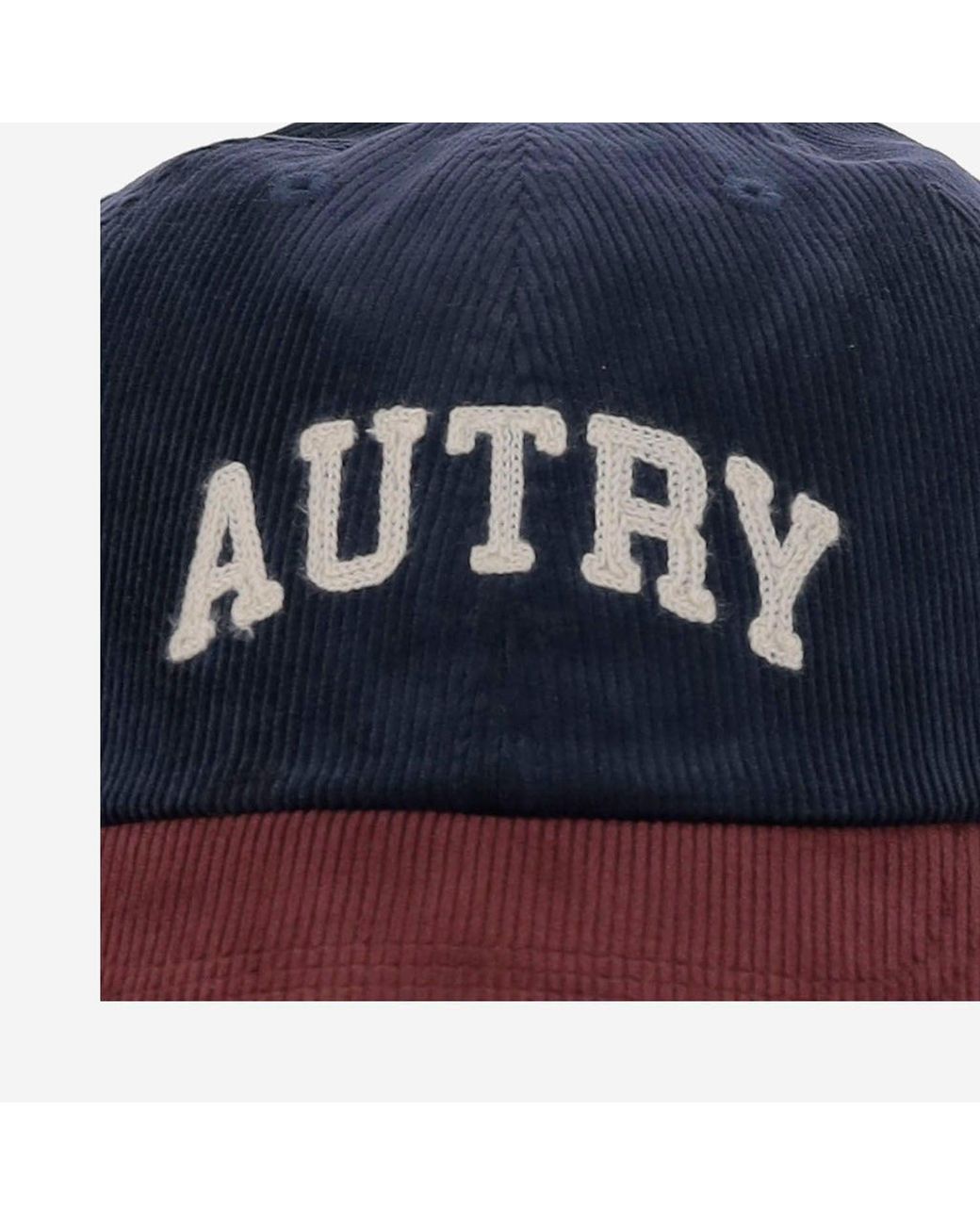 Autry Blue Velvet Cap With Logo for men