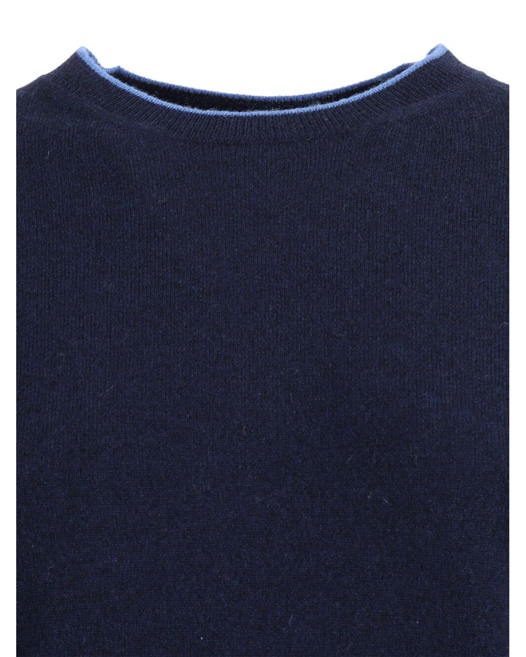 Kangra Cashmere Blue Round With Contrasted Borders