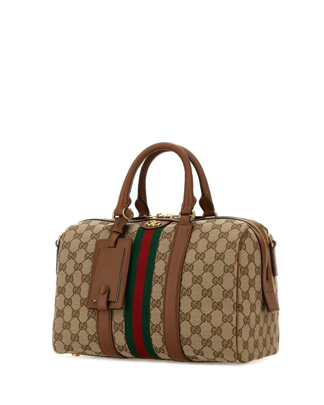 Gucci Brown Gg Fabric Medium Ophidia Handbag