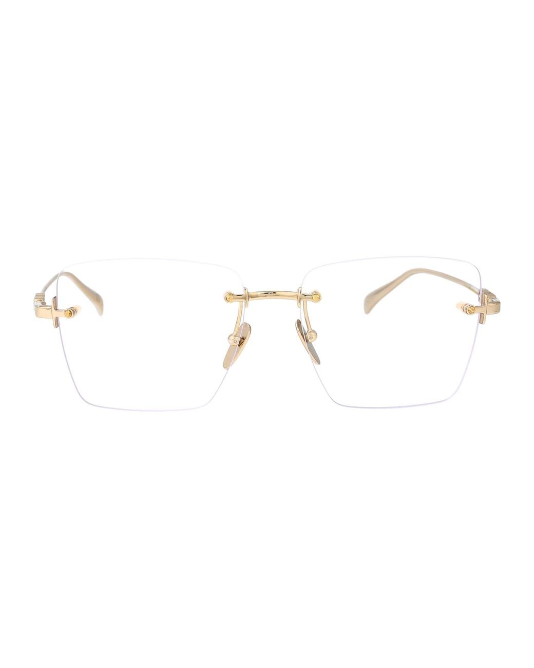 Gucci Metallic Metal Glasses
