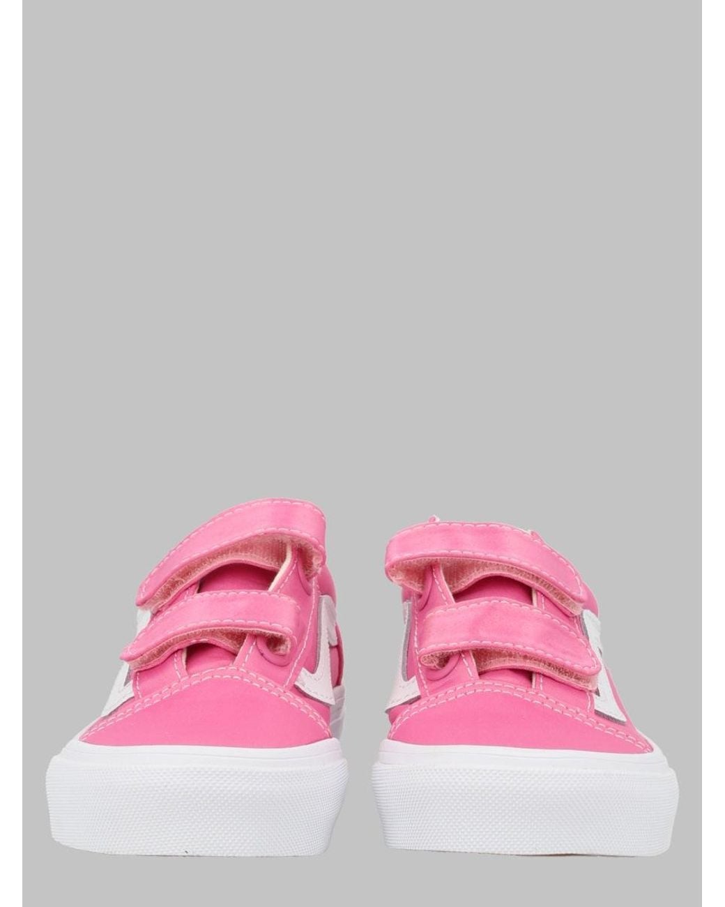 Vans Pink Trainers Old Skool Bow Detail Suede And Canvas Upper Sneaker