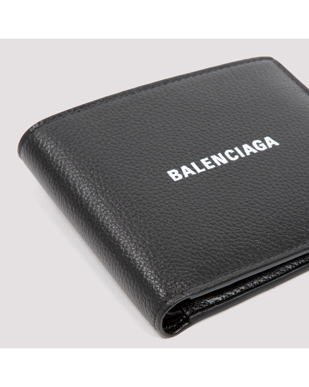Balenciaga Black Square Fold Wallet 11Cm X 9.5Cm X 2Cm for men