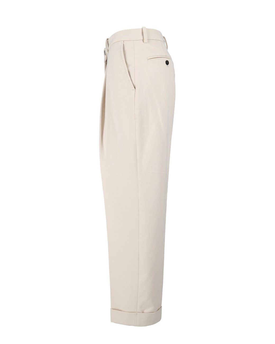 Circolo 1901 Natural High-Waist Tailored Formal Pants