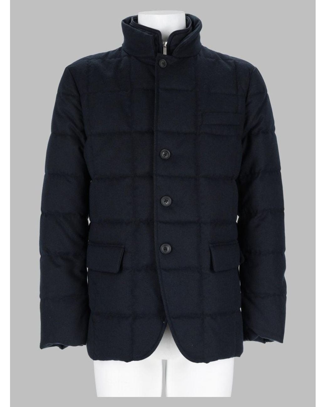 Fay Blue Polyester Trench Coat for men