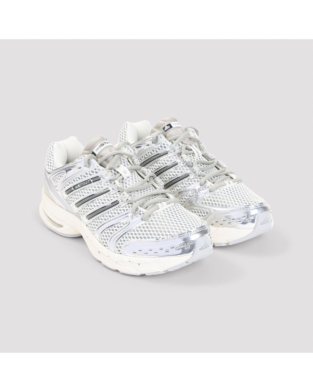 Adidas White Adistar Control 5 Sneakers
