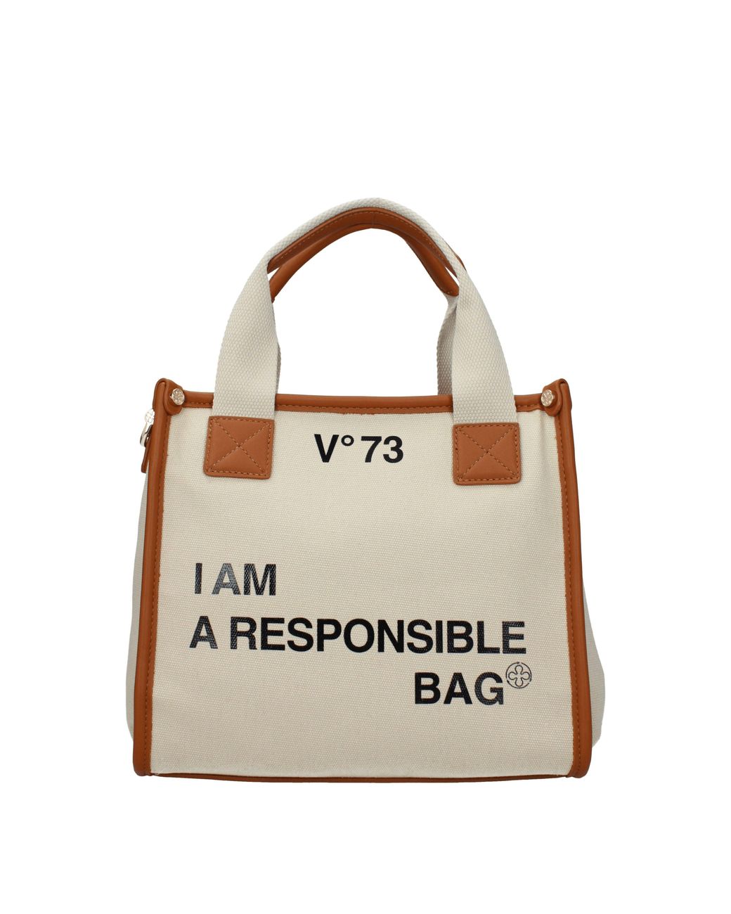 V73 Metallic Borse A Mano Responsibility Bis Donna Tessuto/Cuoio