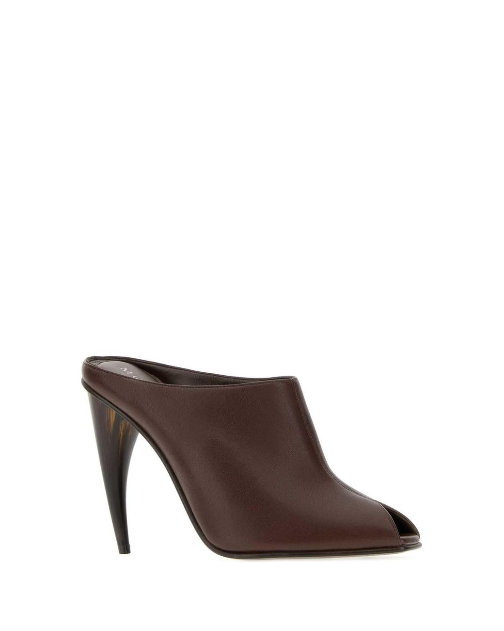 McQueen Brown Sandal S.Leather