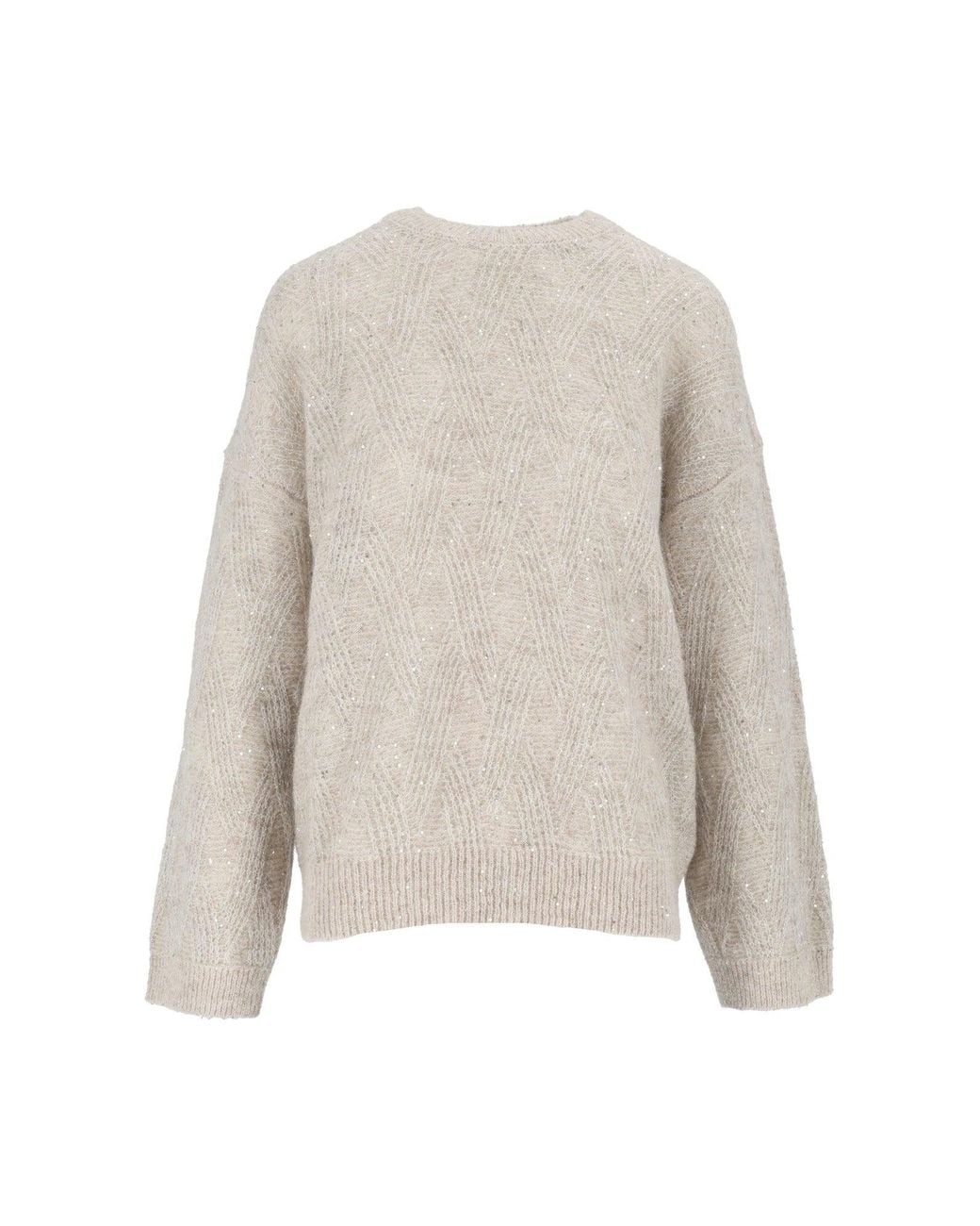 Peserico White Strickpullover
