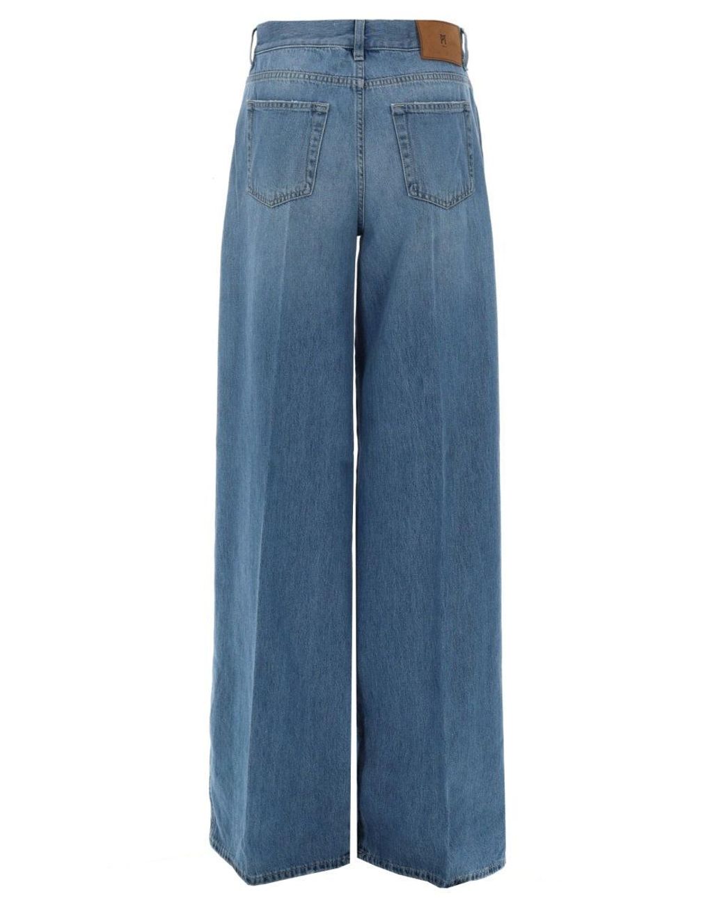 PT Torino Blue Wide-Leg High-Waist Jeans