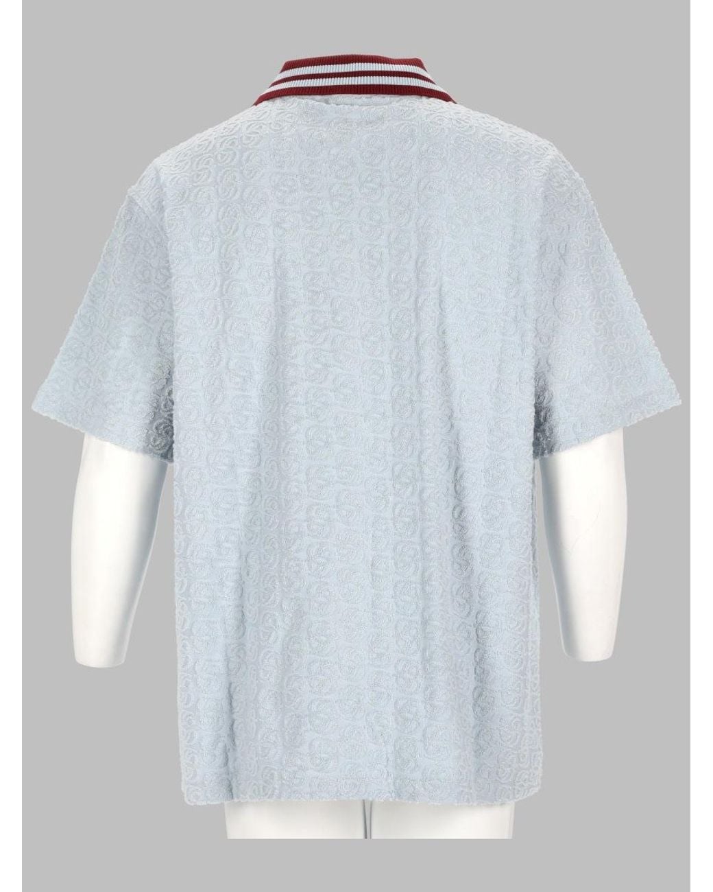 Drole de Monsieur Blue Camicia Monogram for men