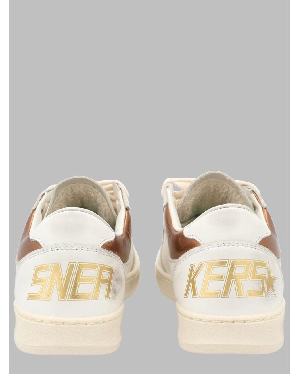 Golden Goose Deluxe Brand Natural Sneakers Ball Star And Cow Leather