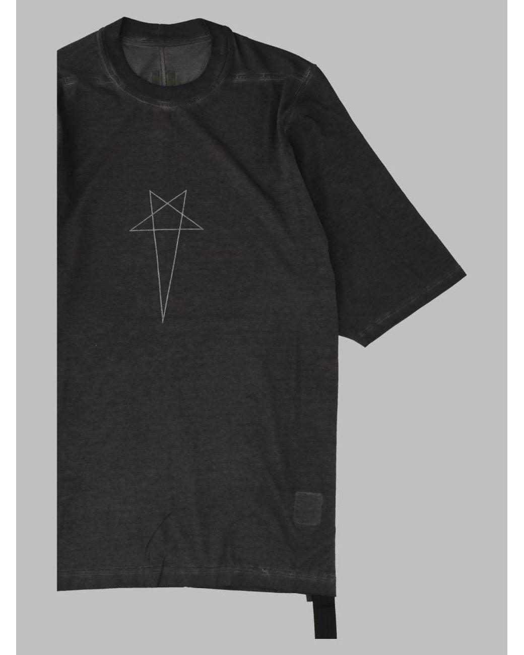 Rick Owens Black Essential Crewneck Short-Sleeve T-Shirt for men