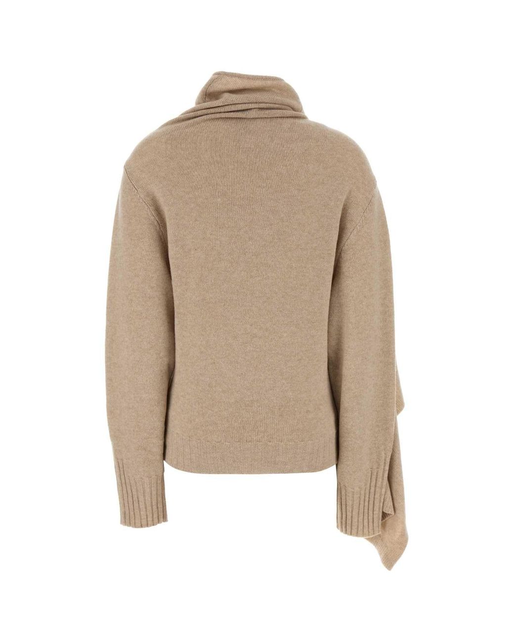 The Attico Natural Sand Wool Sweater