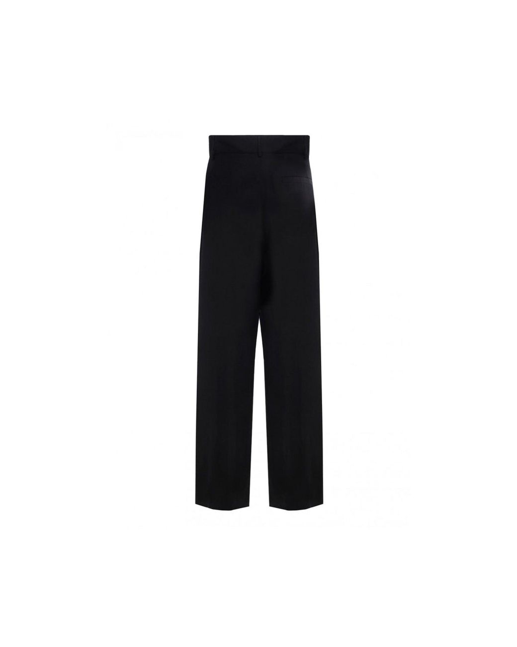Ferragamo Black Silk And Linen Pants