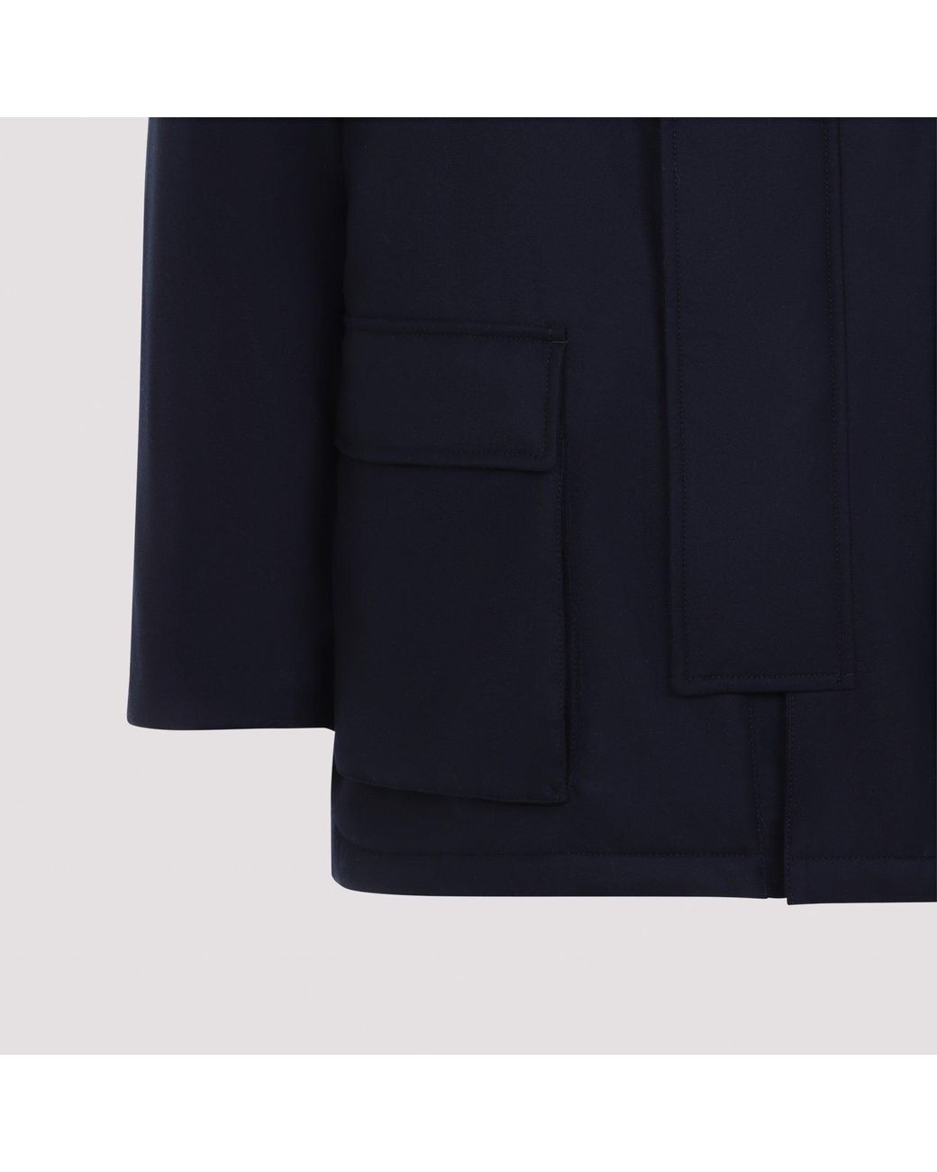 Giorgio Armani Blue Caban Coat for men