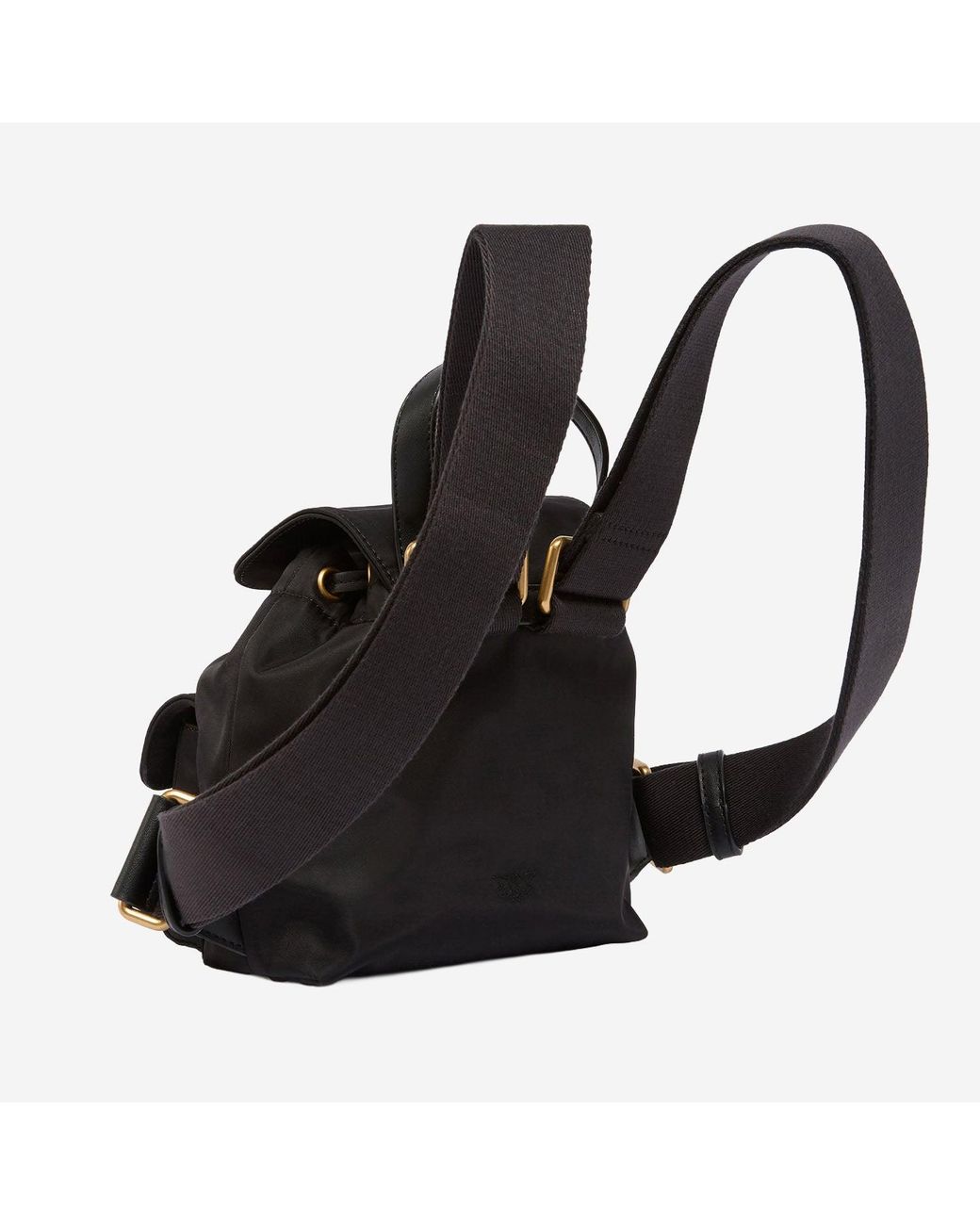 Pinko Black Nylon Backpack