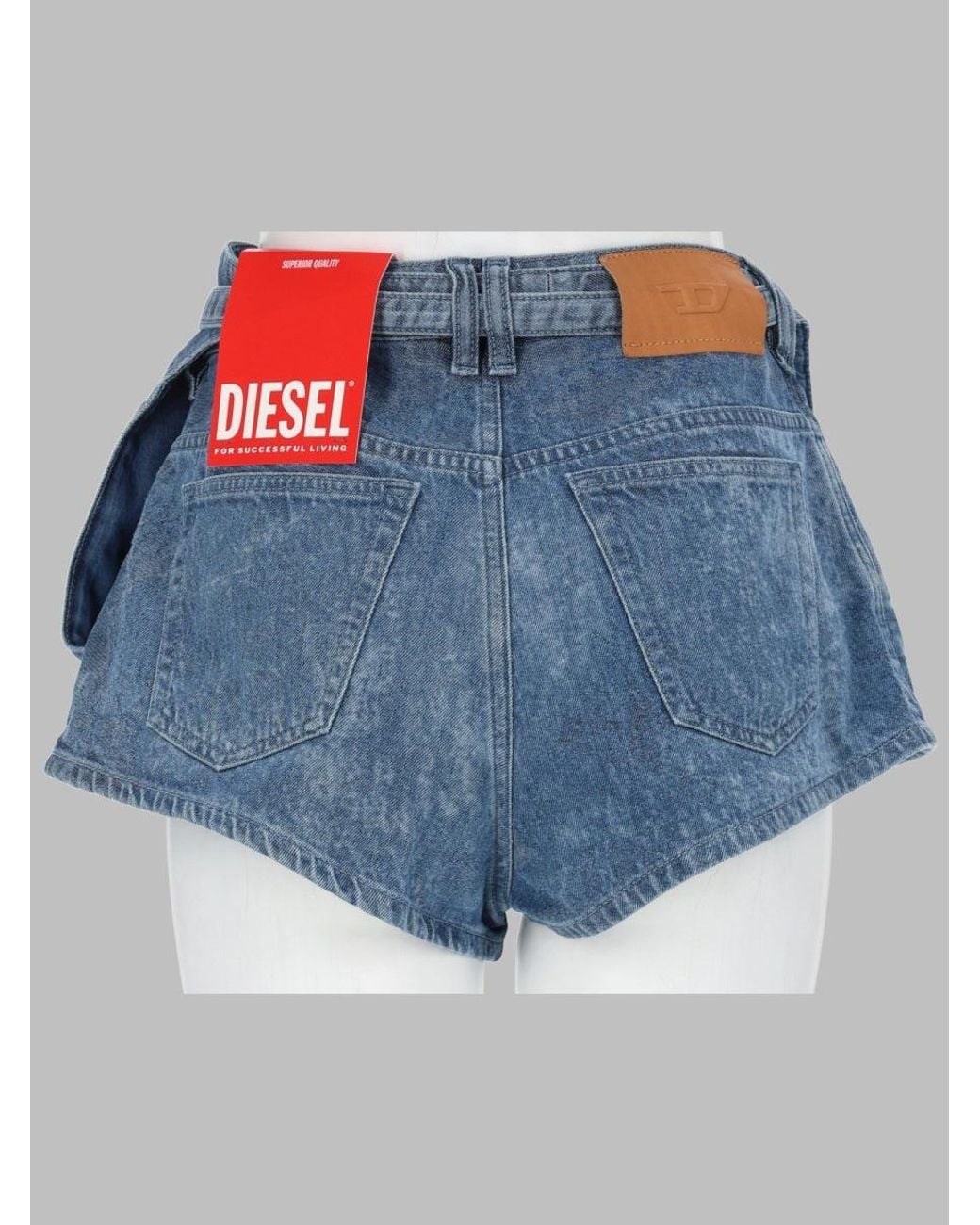 DIESEL Blue Shorts De-Drexa Cotton Elastane