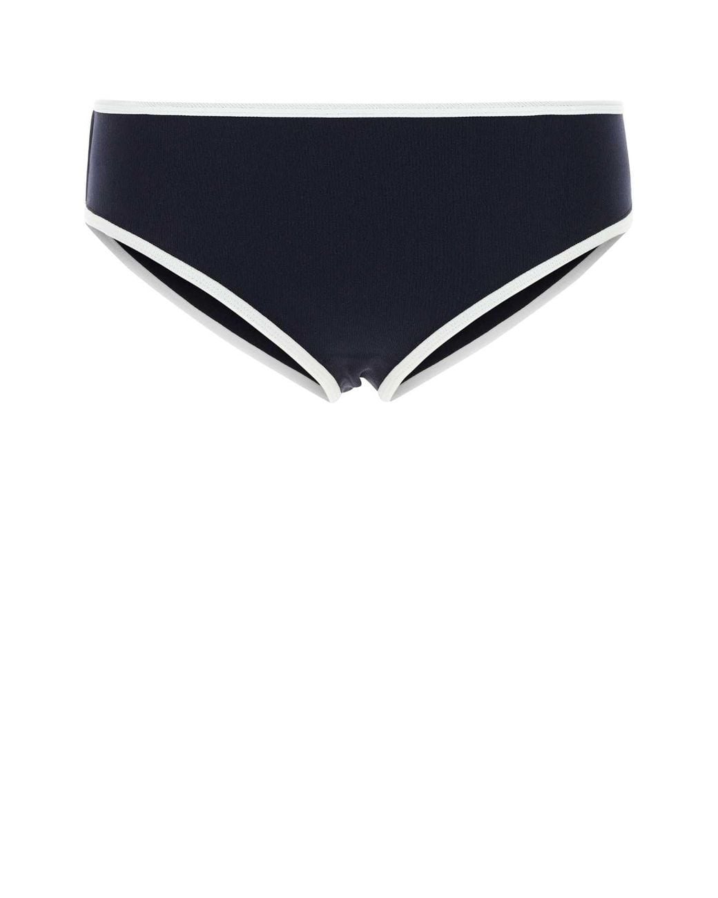Miu Miu Blue Midnight Stretch Nylon Bikini Bottom