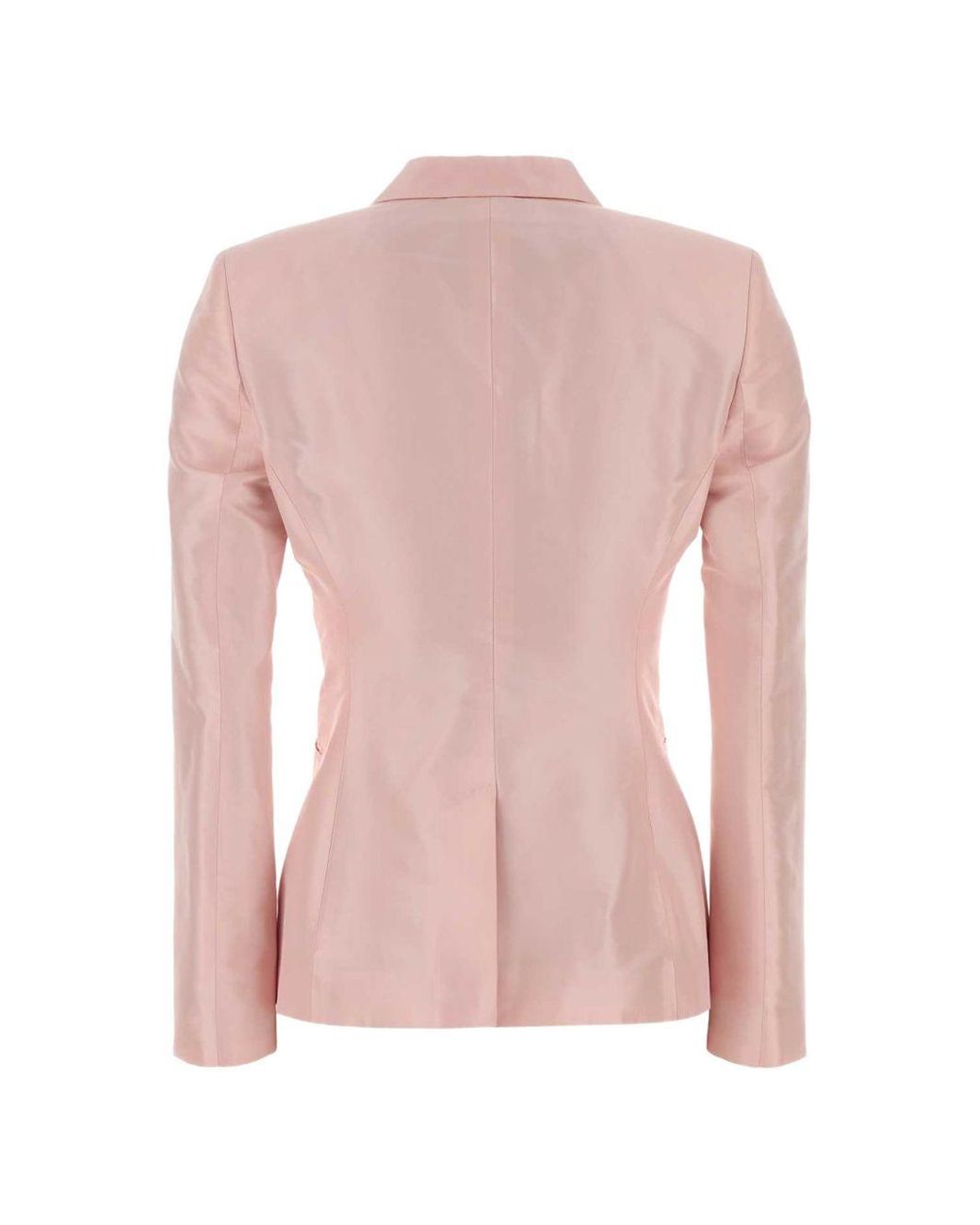 Gucci Pink Solid Shawl Lapel Blazer