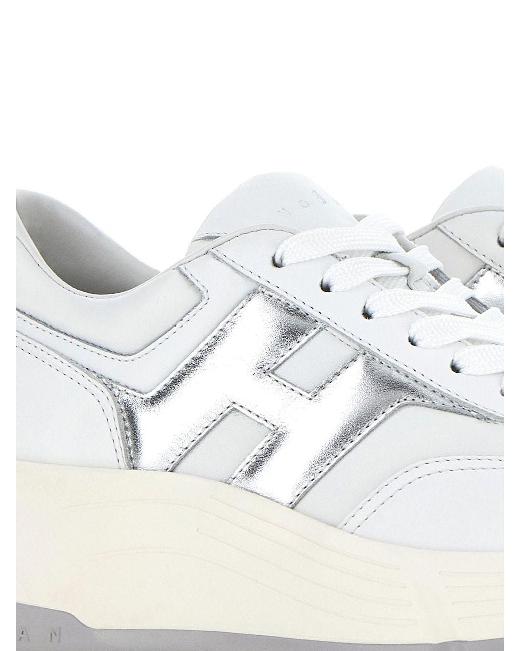 Hogan White Hi-Fi Sneakers
