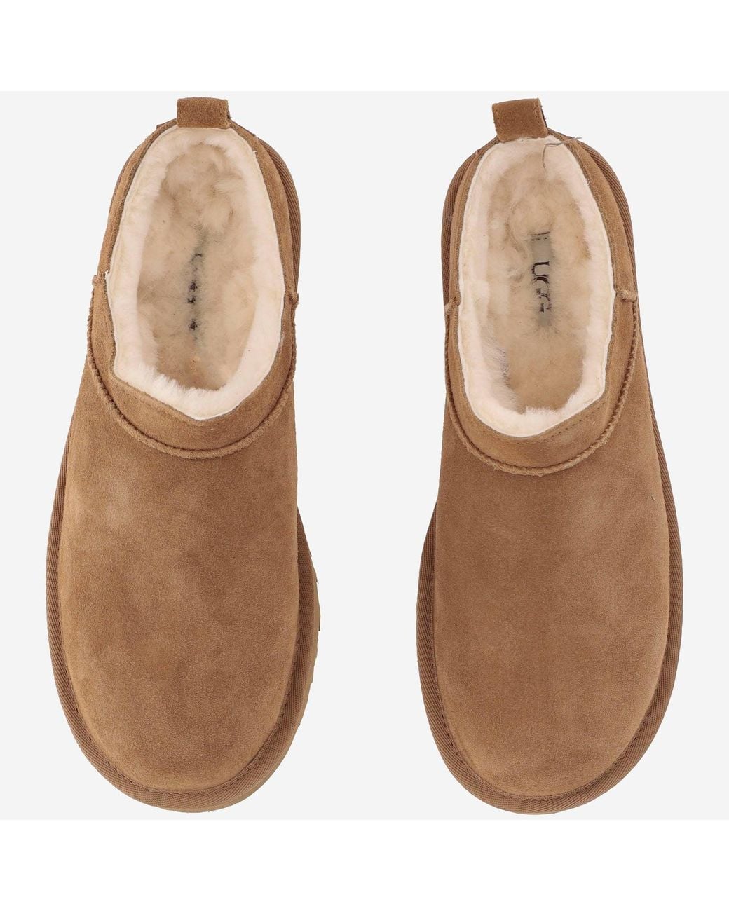 Ugg Brown Micro Suede Mules