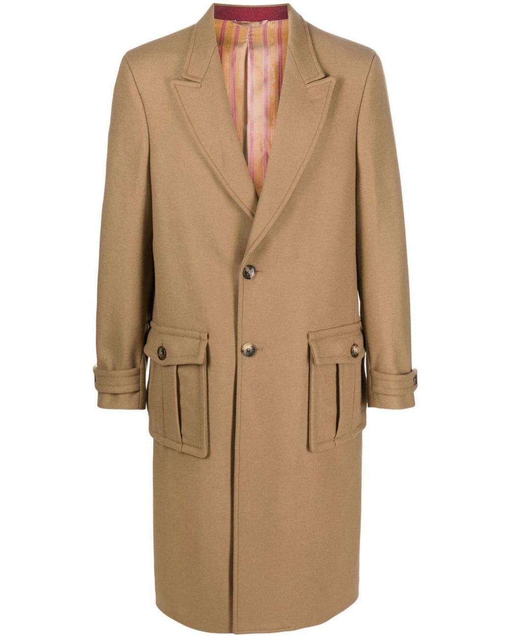 Etro Natural Wool Coat for men
