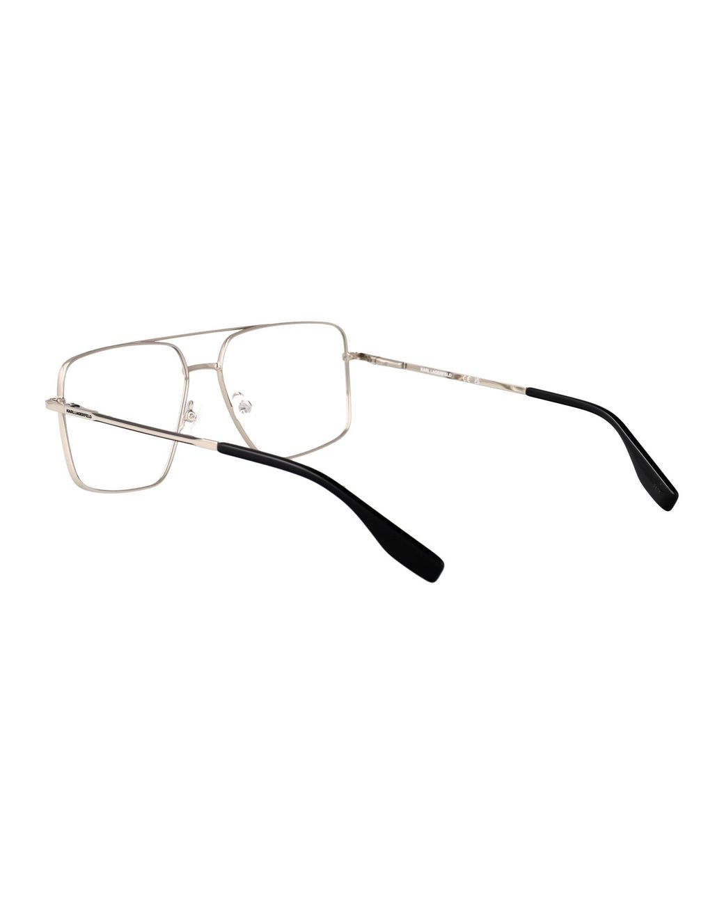 Karl Lagerfeld Black Aviator Optical Kl357 41 for men