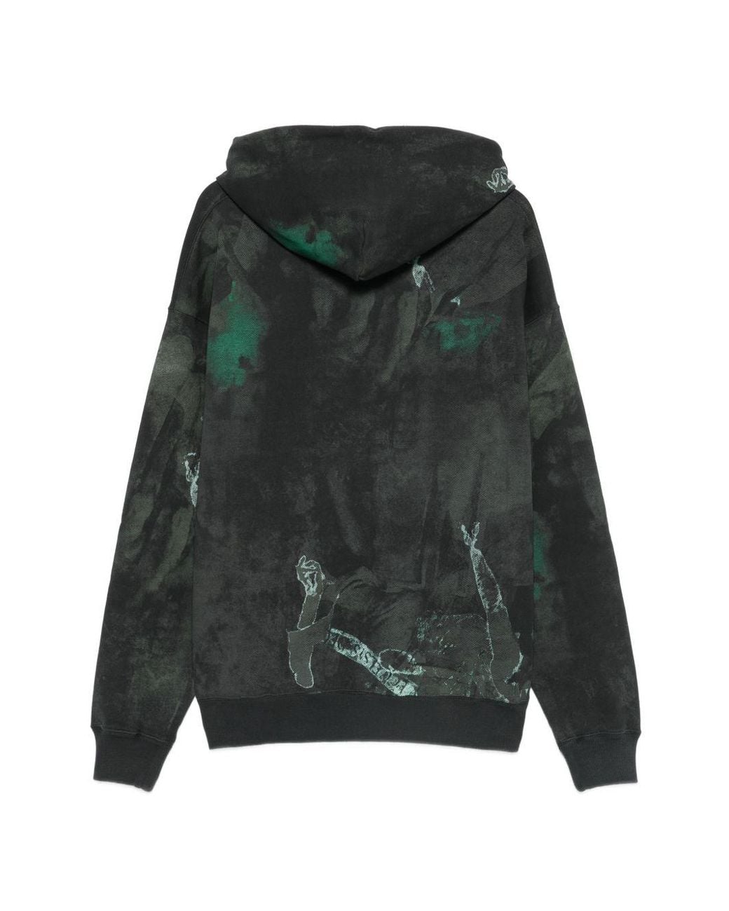 Off-White c/o Virgil Abloh Green Dark Painting Skate Hoodie